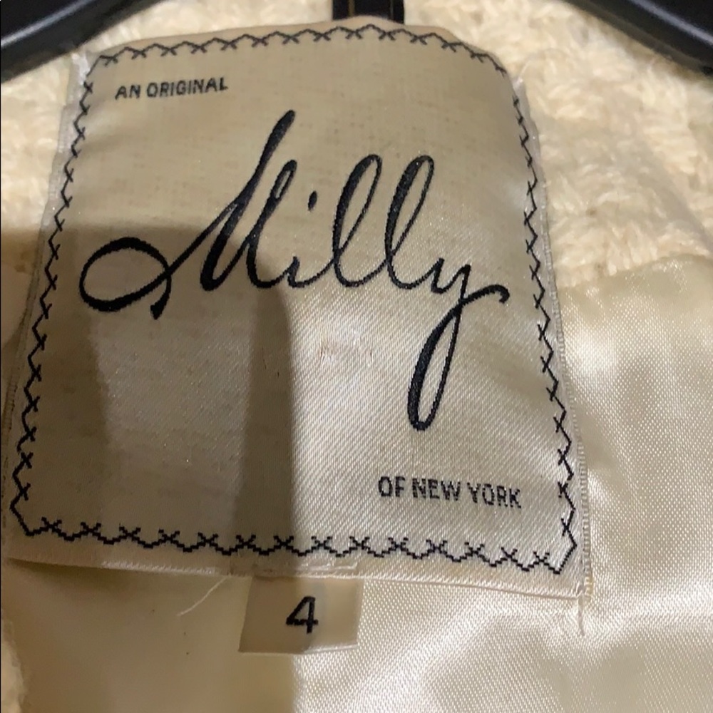 Milly ivory wool basket weave jacket - Picture 7 of 8